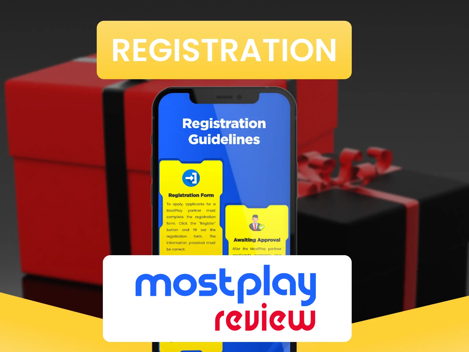 Go through the registration process in the affiliate program from Mostplay.