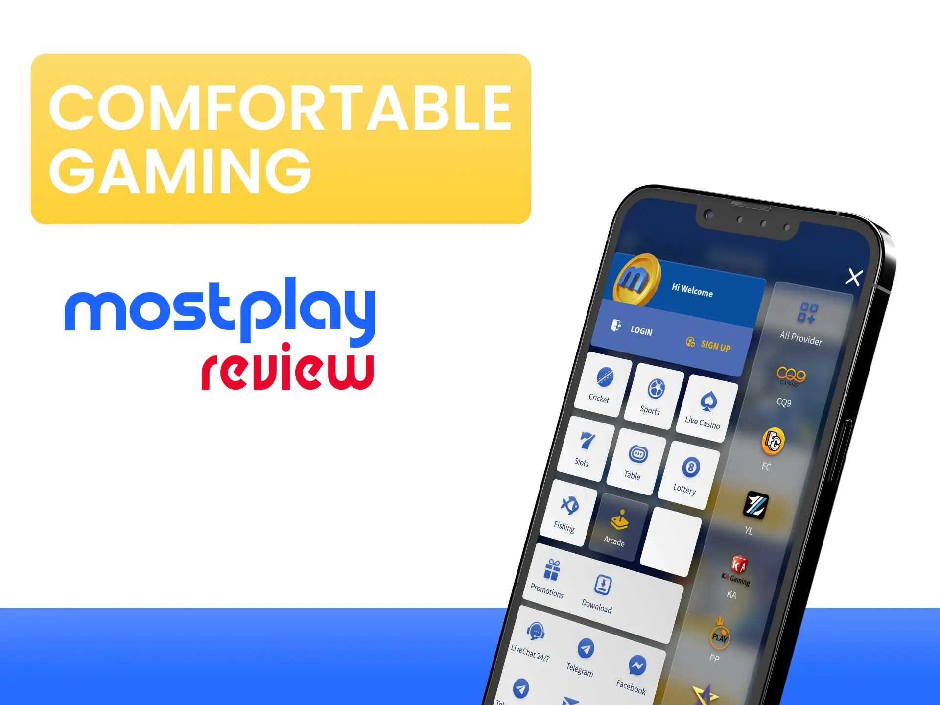 Enjoy by using the Mostplay app.