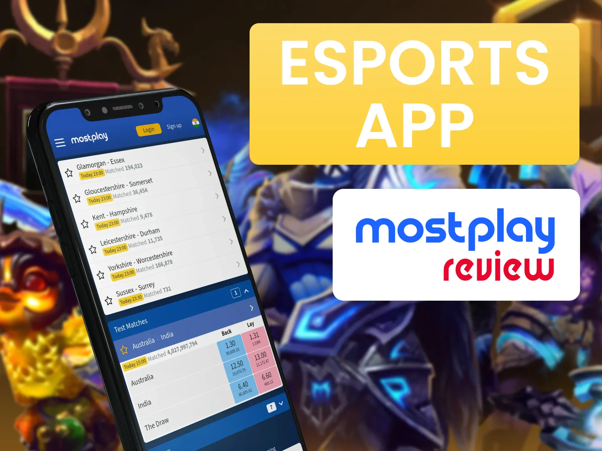 Bet on the most popular esports teams in the Mostplay esports app.