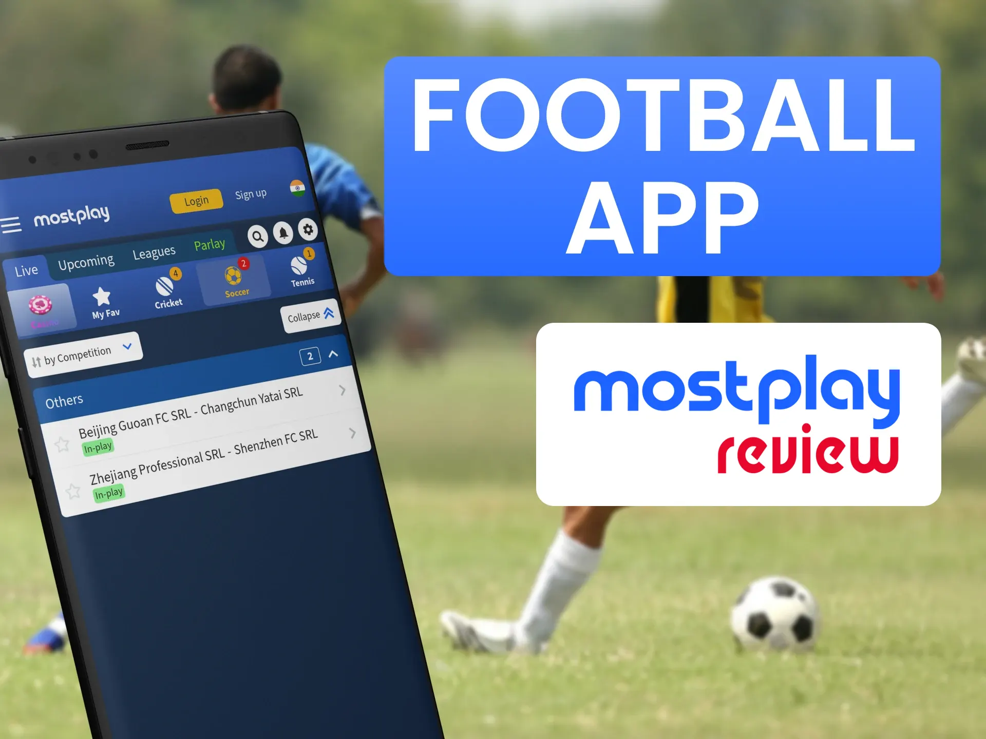Bet on the best football players and teams at Mostplay.