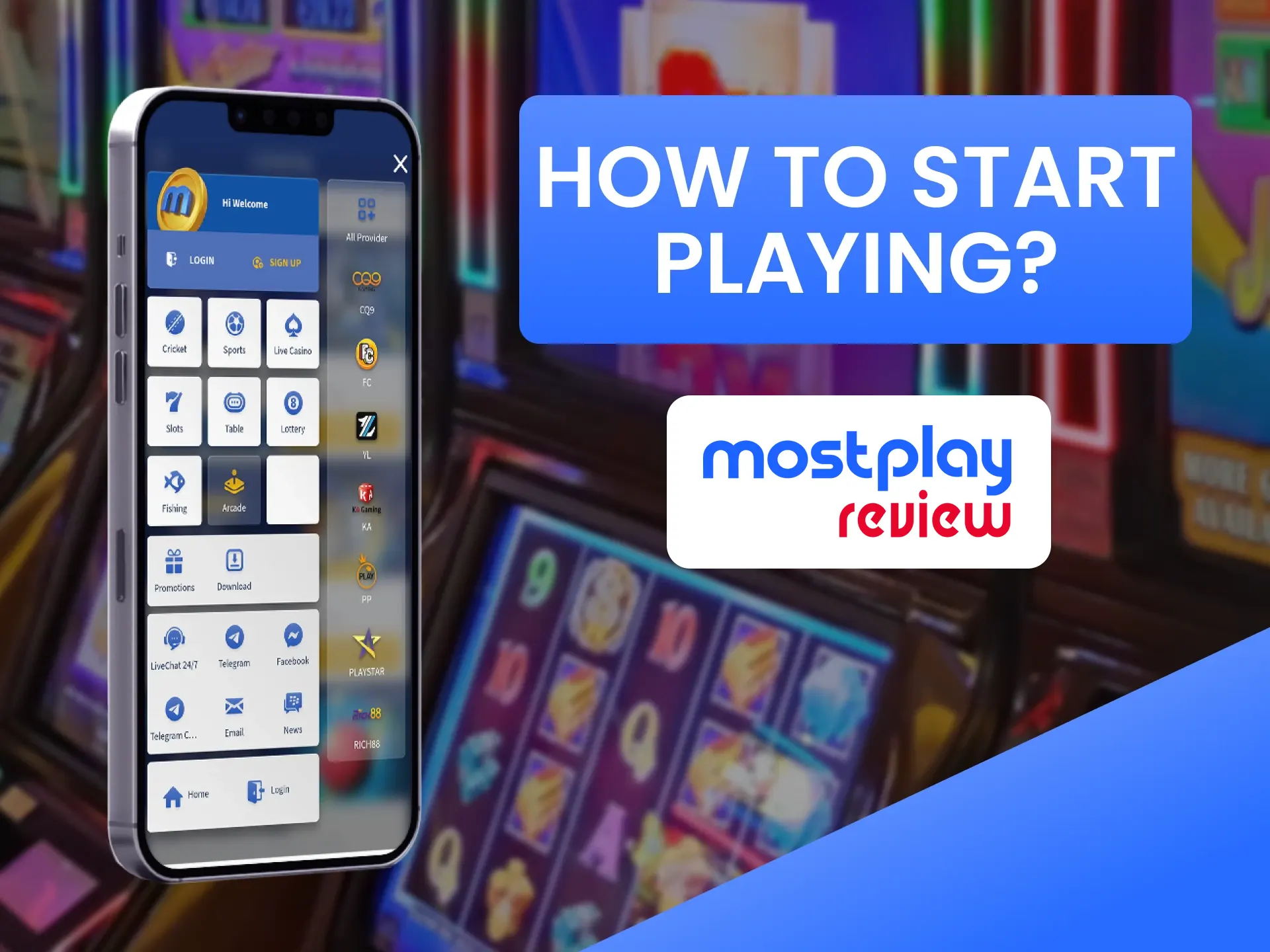 Choose the section with Arcade games on Mostplay.