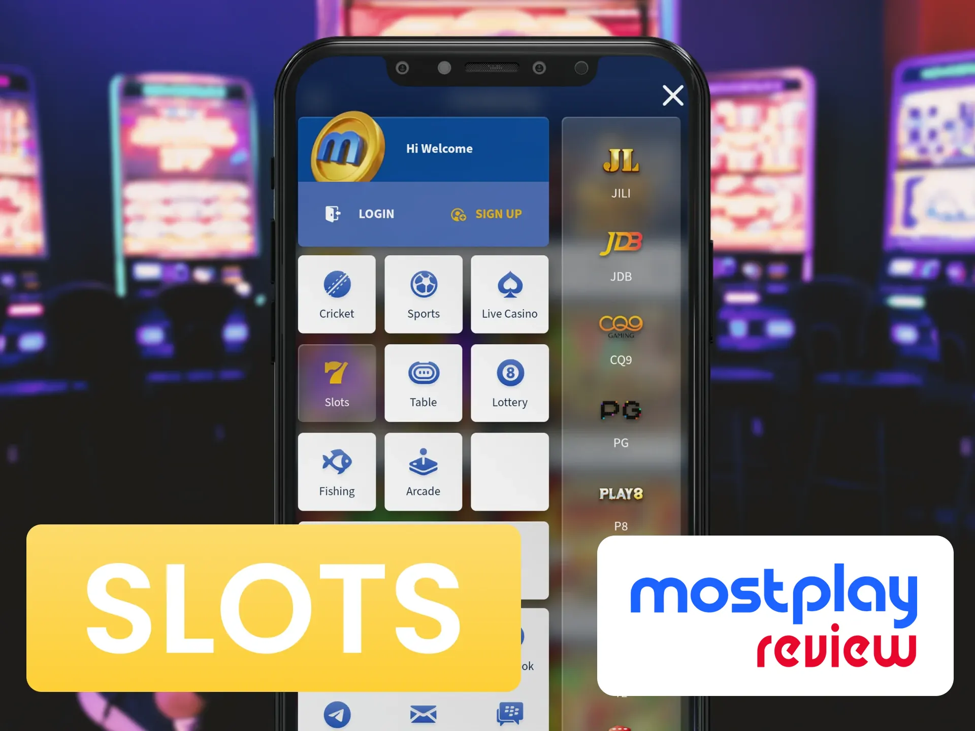 Search for your favourite casino slots at Mostplay.