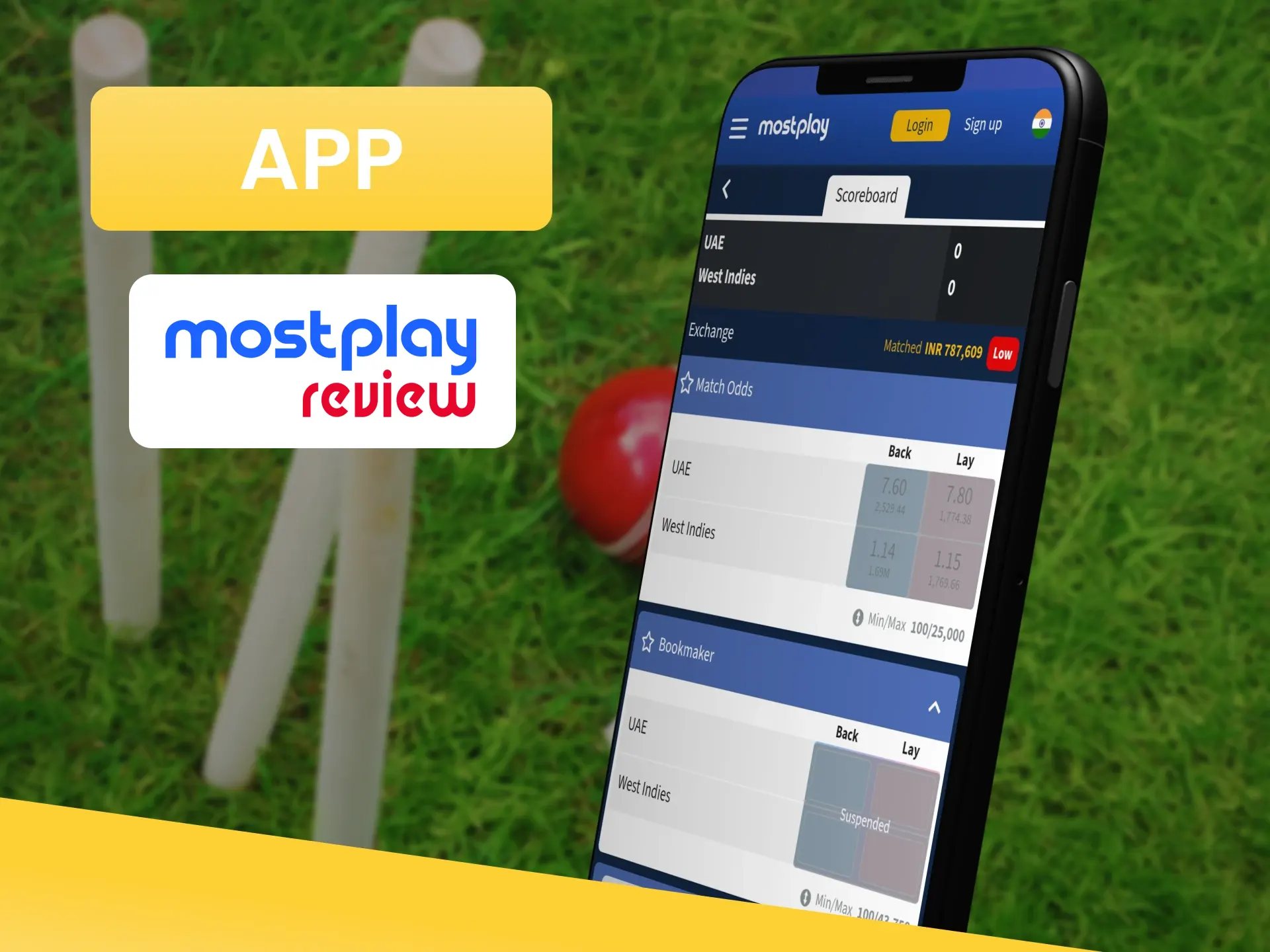 Bet on Cricket through your device on Mostplay.