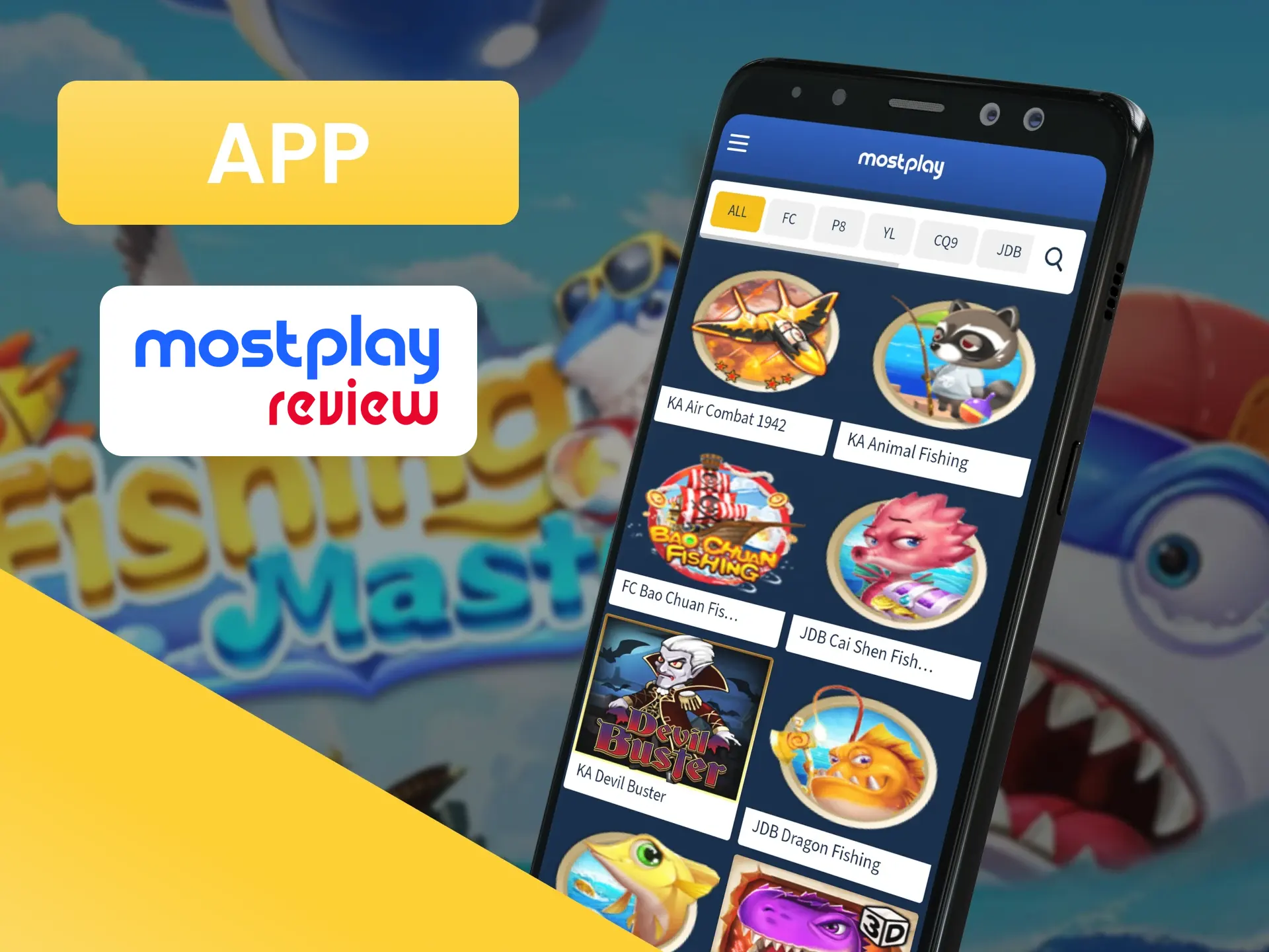 Play fishing games on Mostplay through your phone.