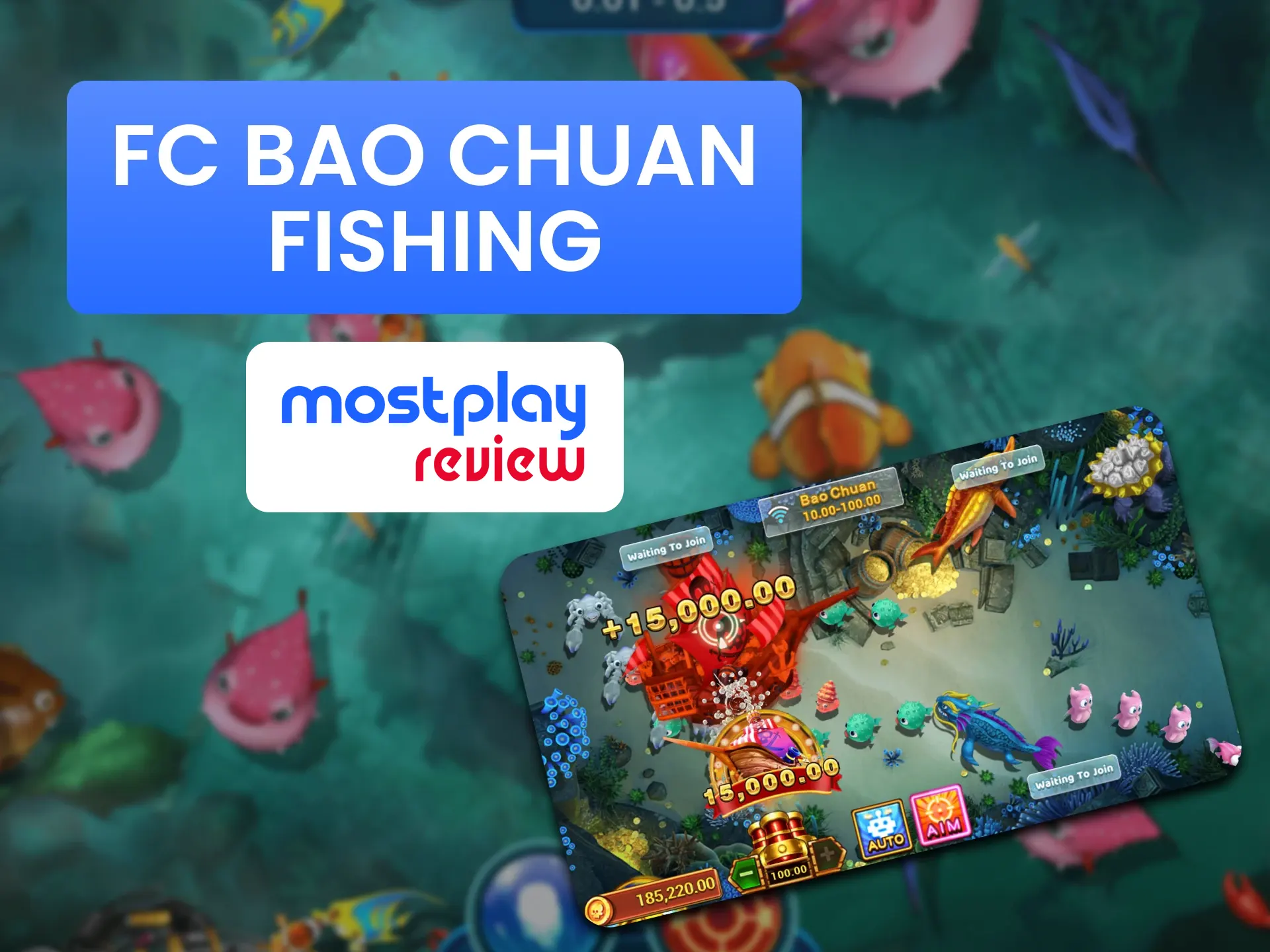 Win money by playing the Chuan Fishing game at the Mostplay casino.
