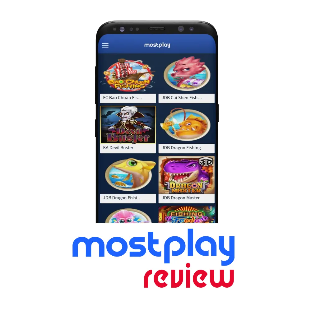 For playing at the Mostplay select the Fishing game type.