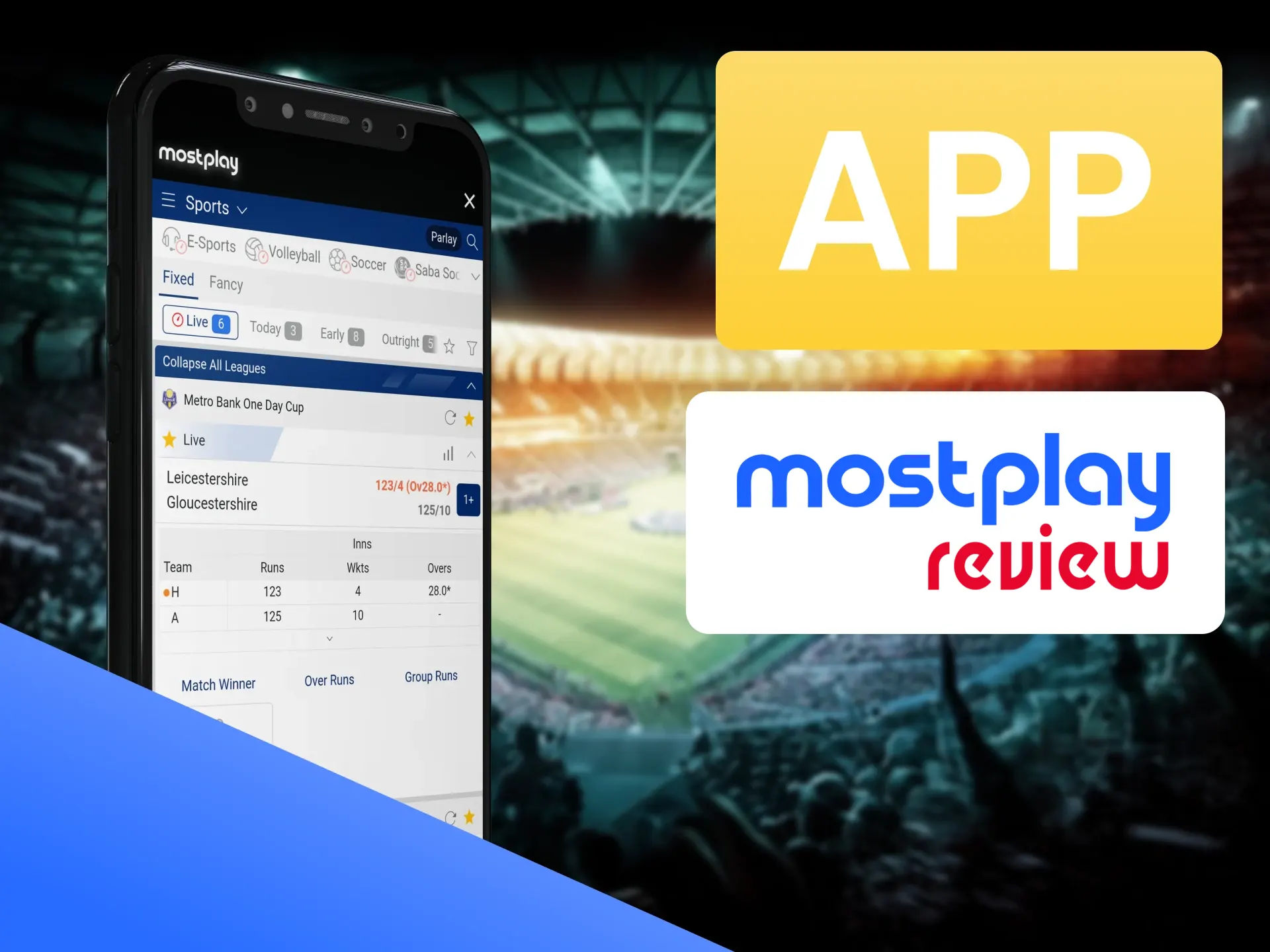 Bet on Football through the Mostplay app.