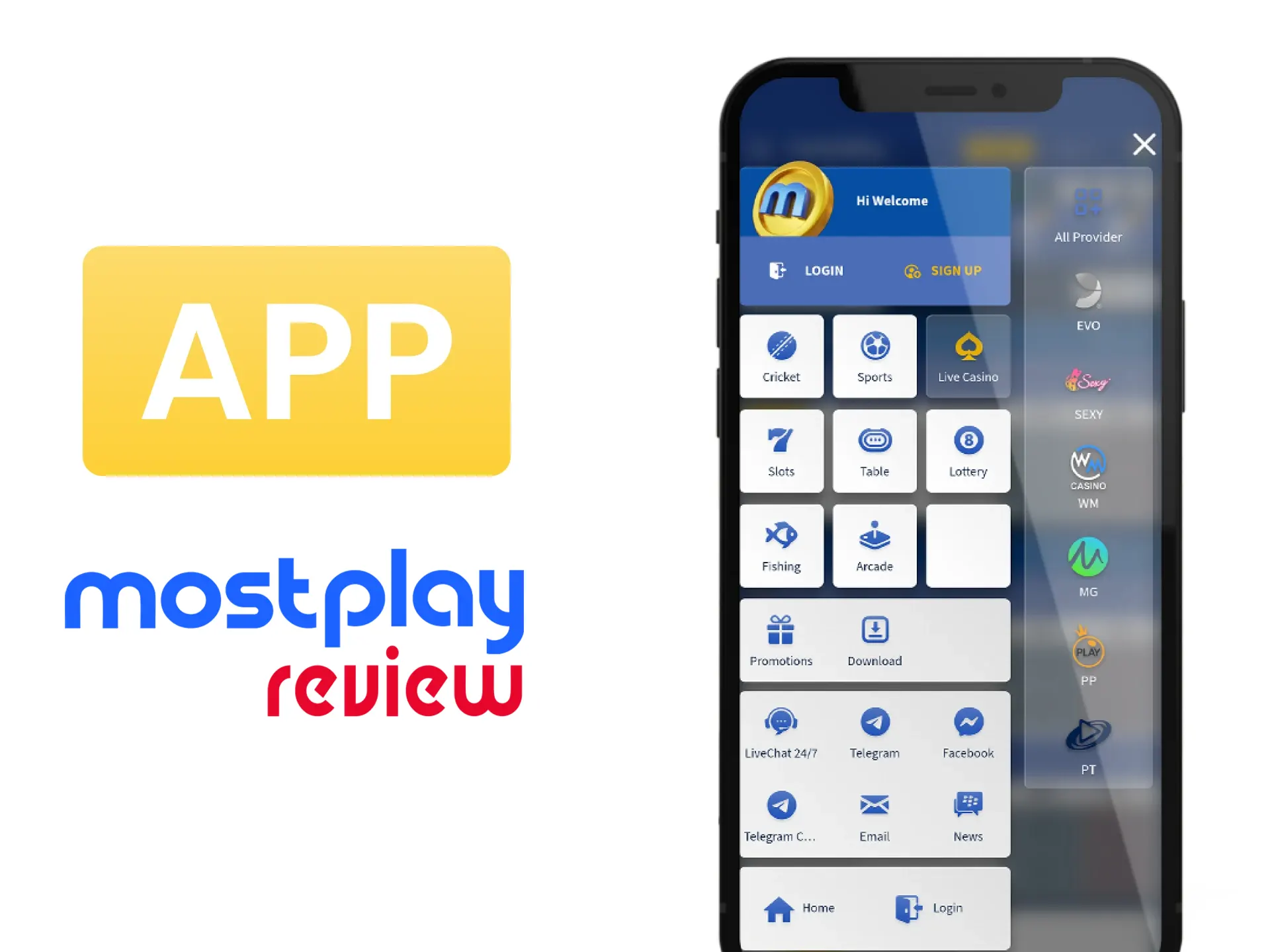 Mostplay app supports Android and iOS devices.