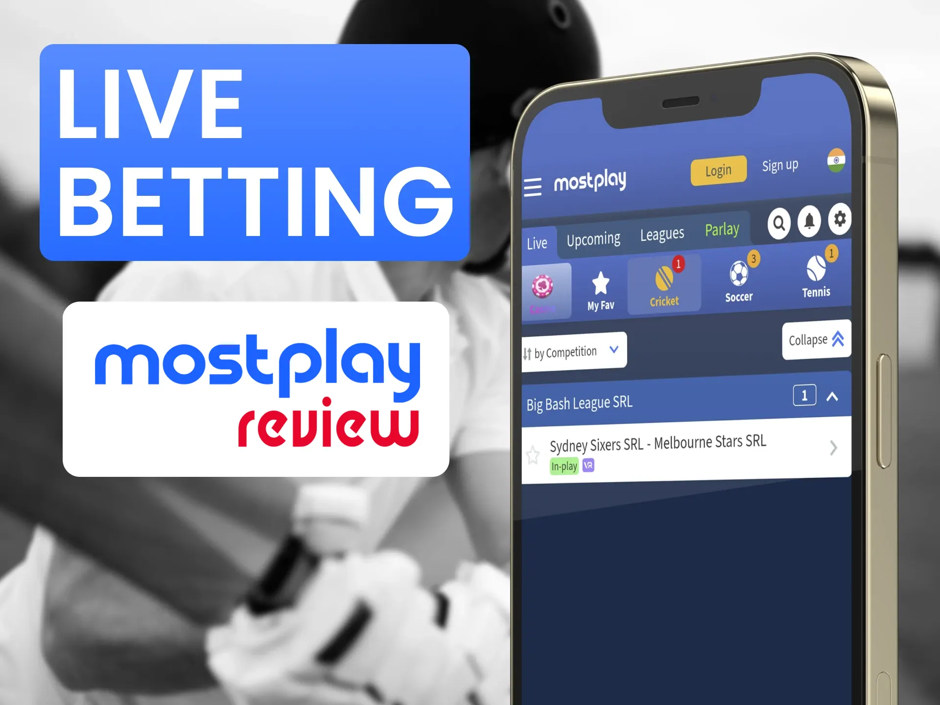 Watch and bet on sports in a live format at Mostplay.