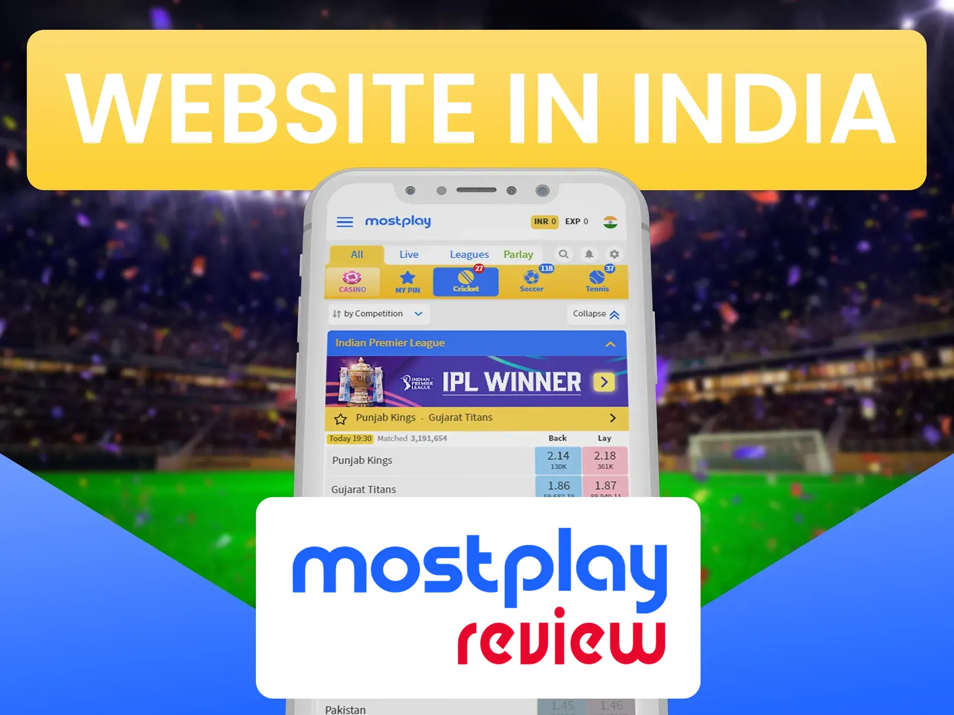 Enter on the Mostplay website using any device.