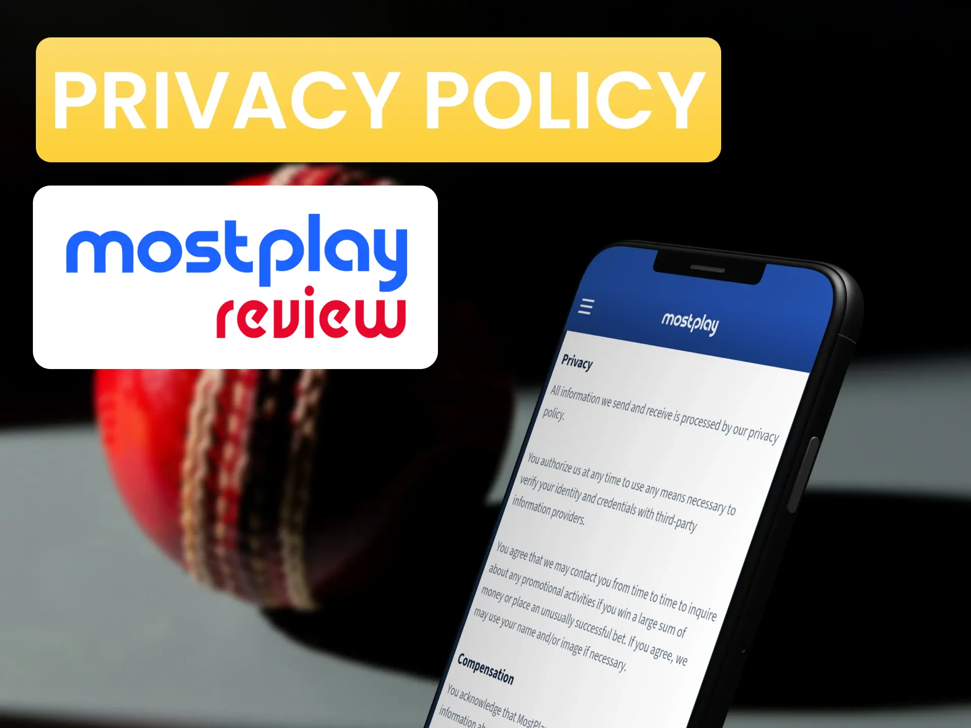 Mostplay protects all of your private data.
