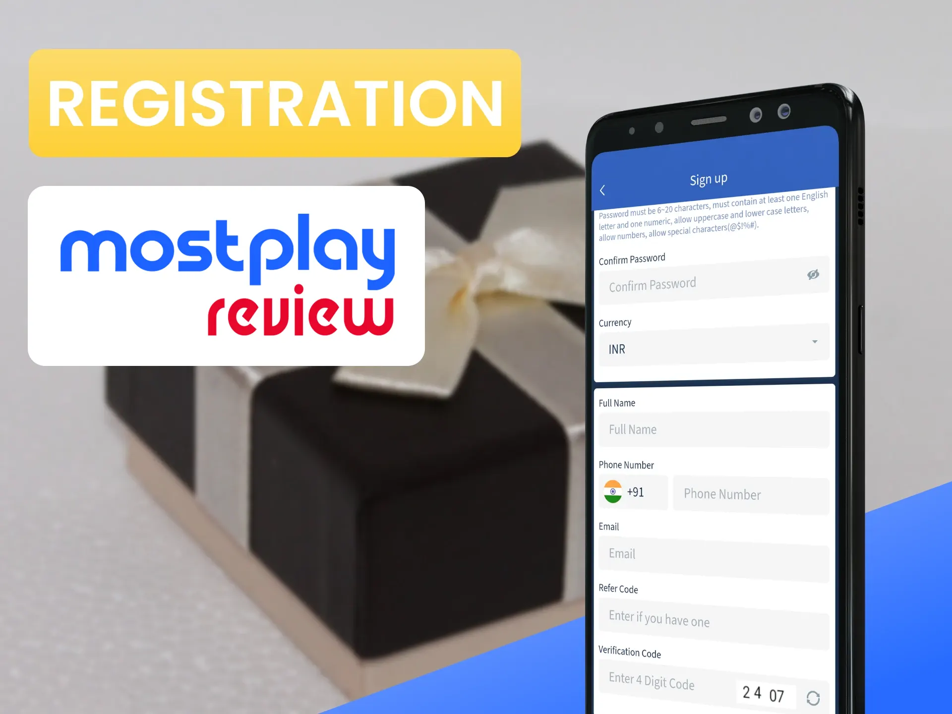 Get a bonus from the promotional code when registering from Mostplay.