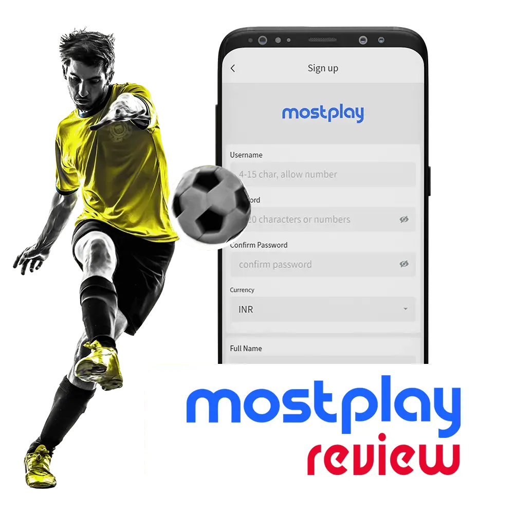 Make a new Mostplay account on the registration page.