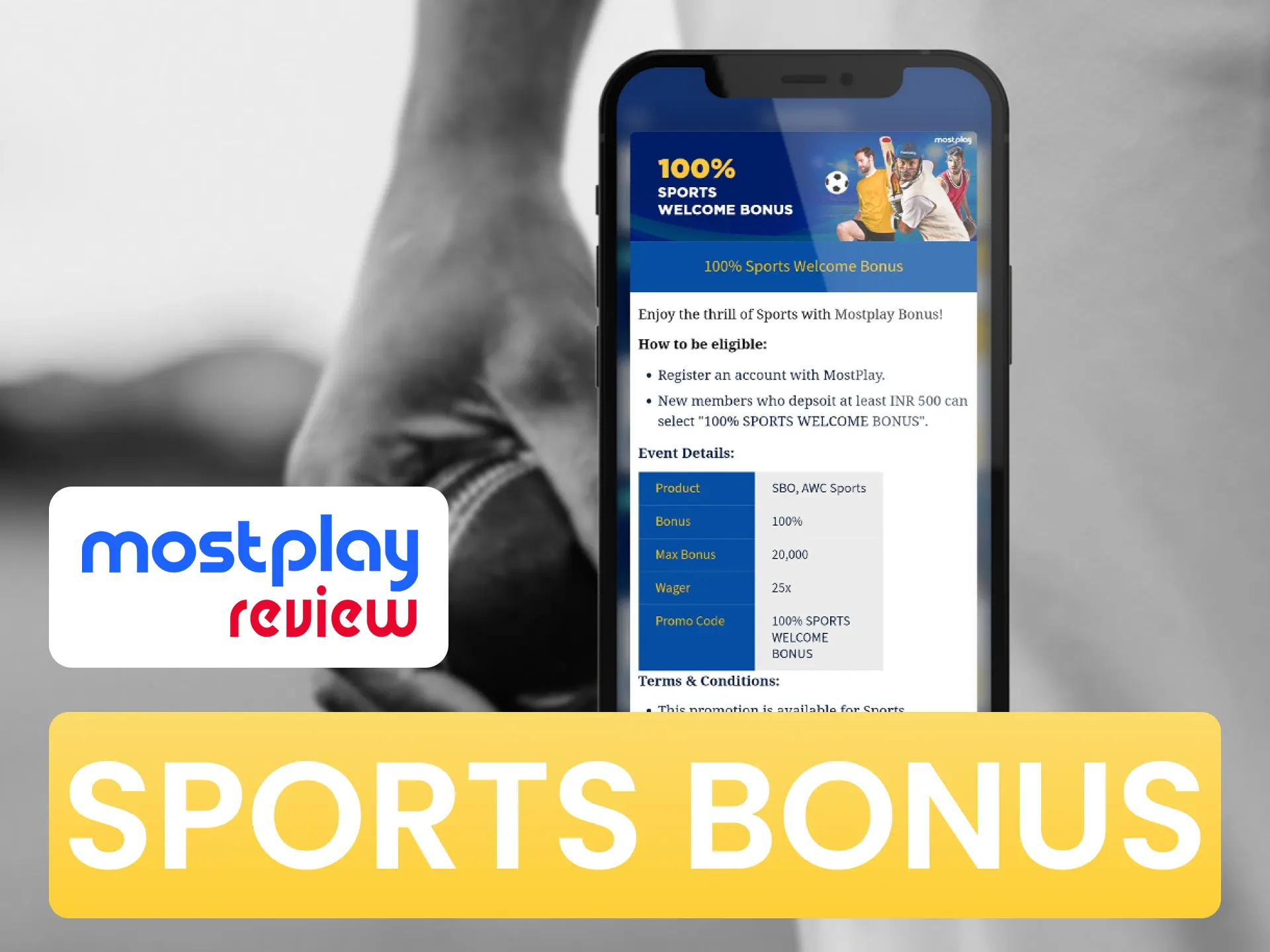 Bet on sports and get exclusive Mostplay sports bonus.