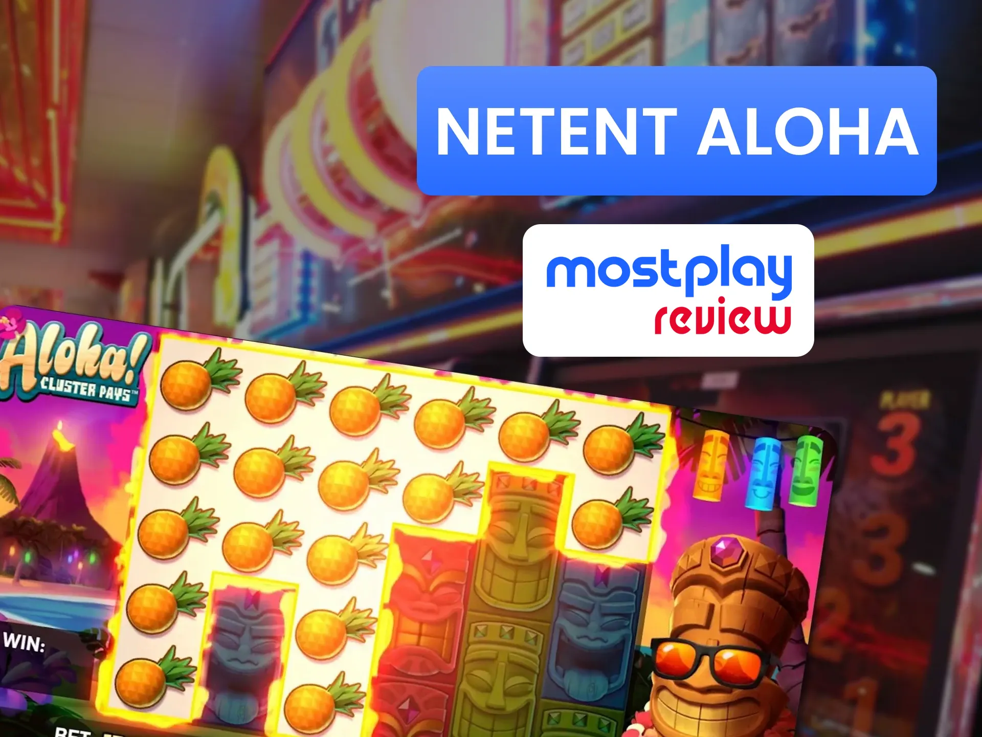 Try the new Aloha slot at the Mostplay casino.