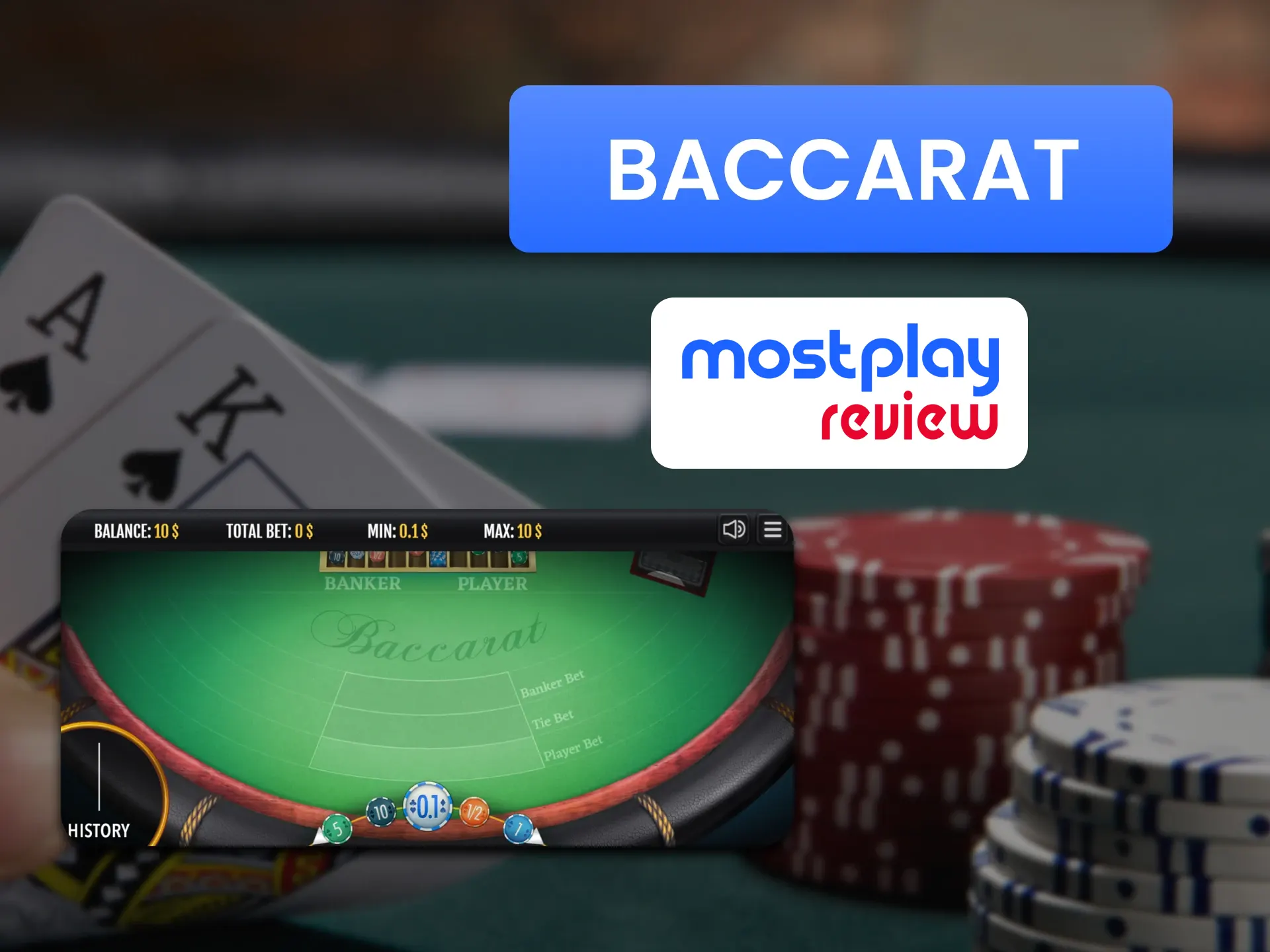 Choose baccarat for casino games at the Mostplay.