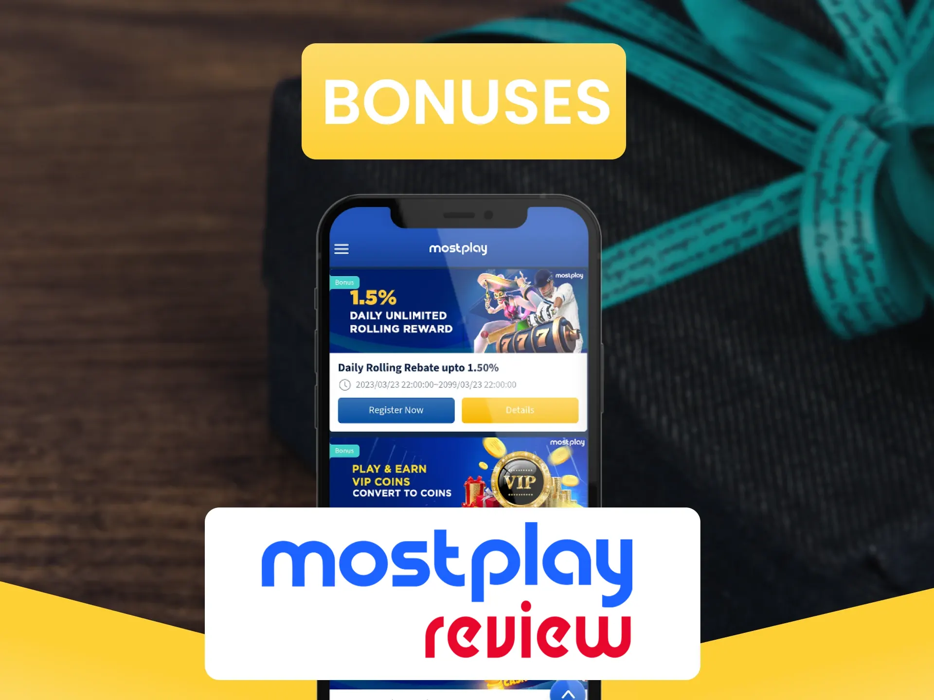 Get bonuses from Mostplay for board games.