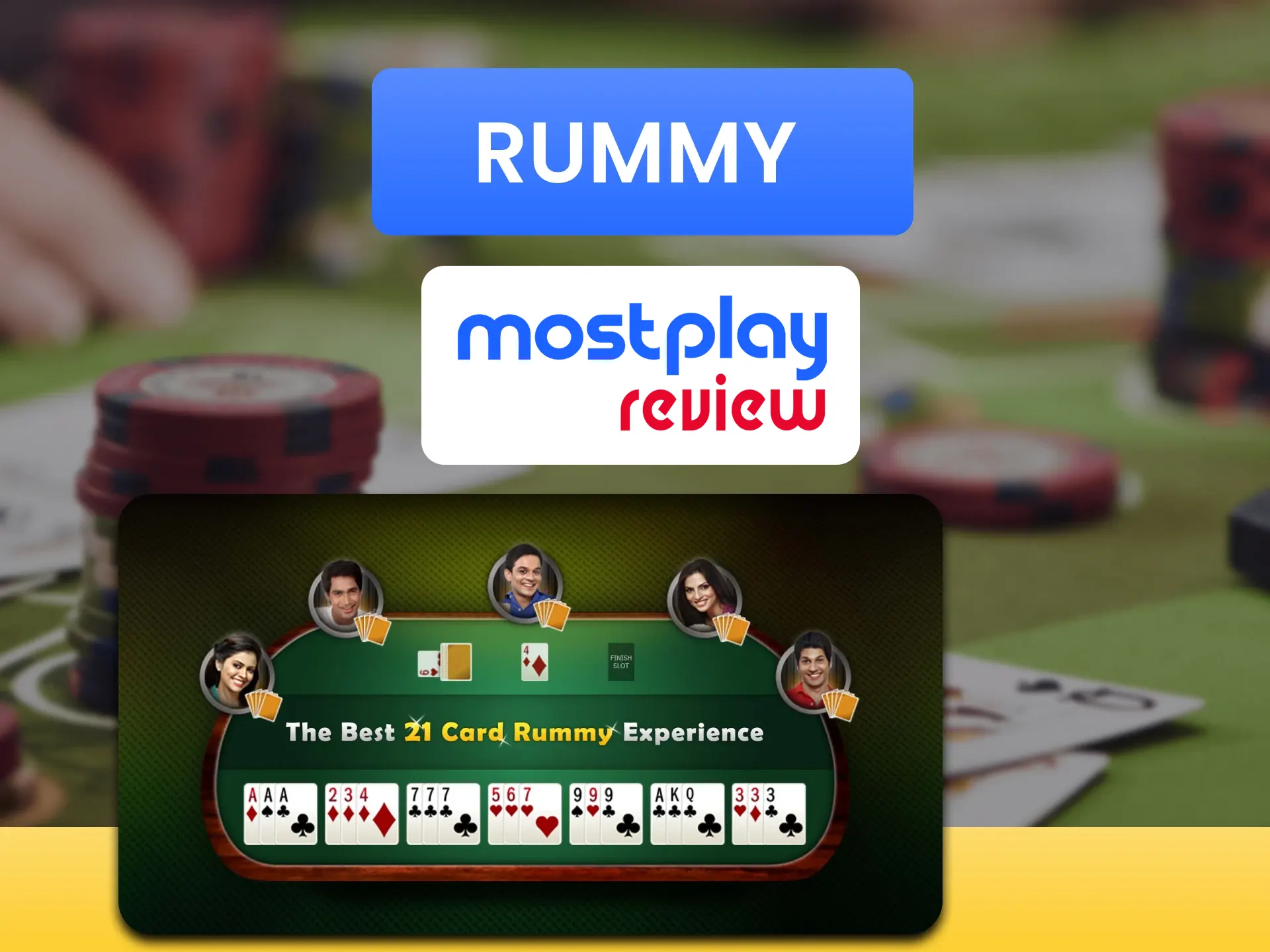 Play a Rummy game with real people at the Mostplay casino.