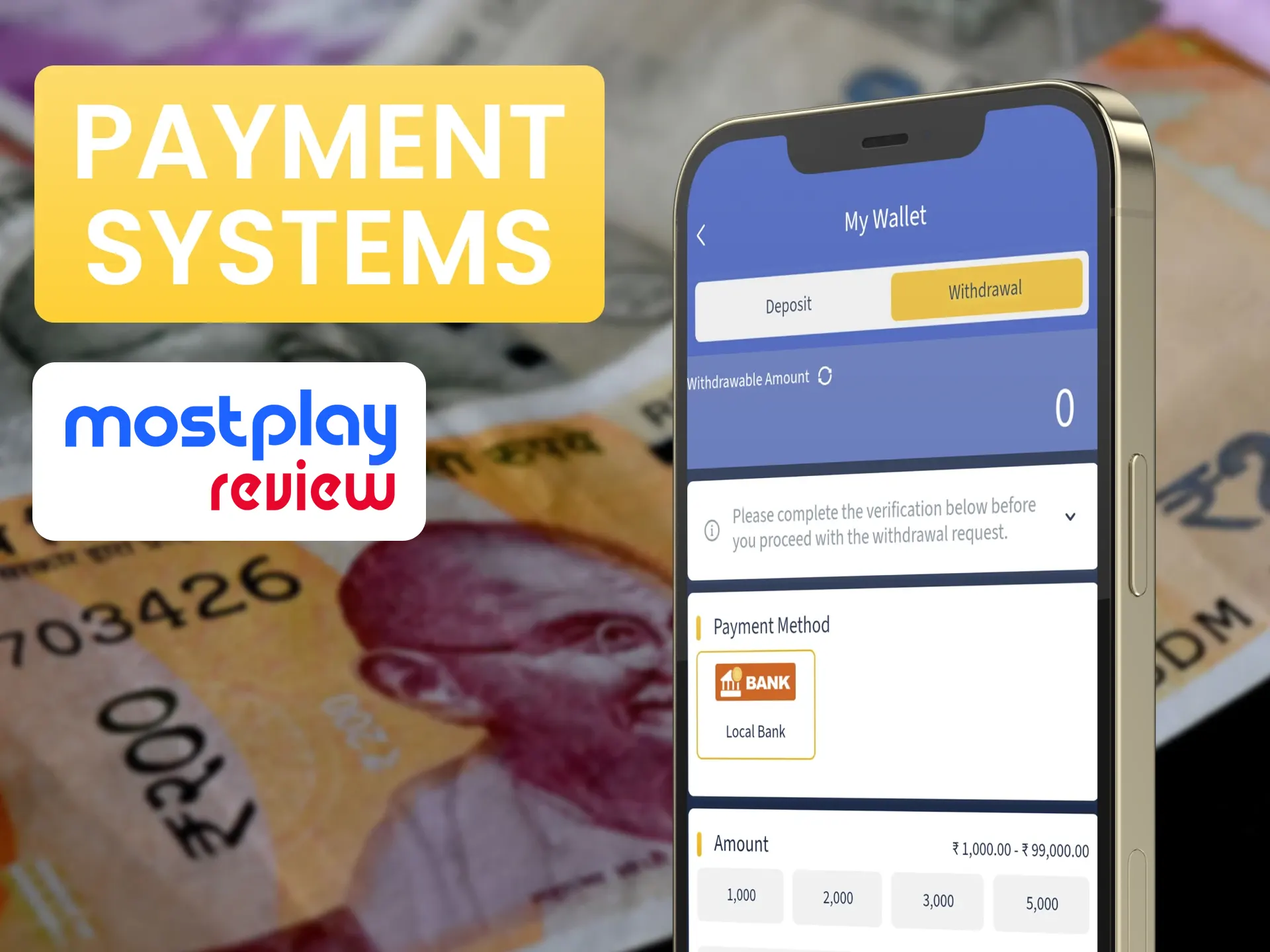 Make payments using your favourite payment system at Mostplay.