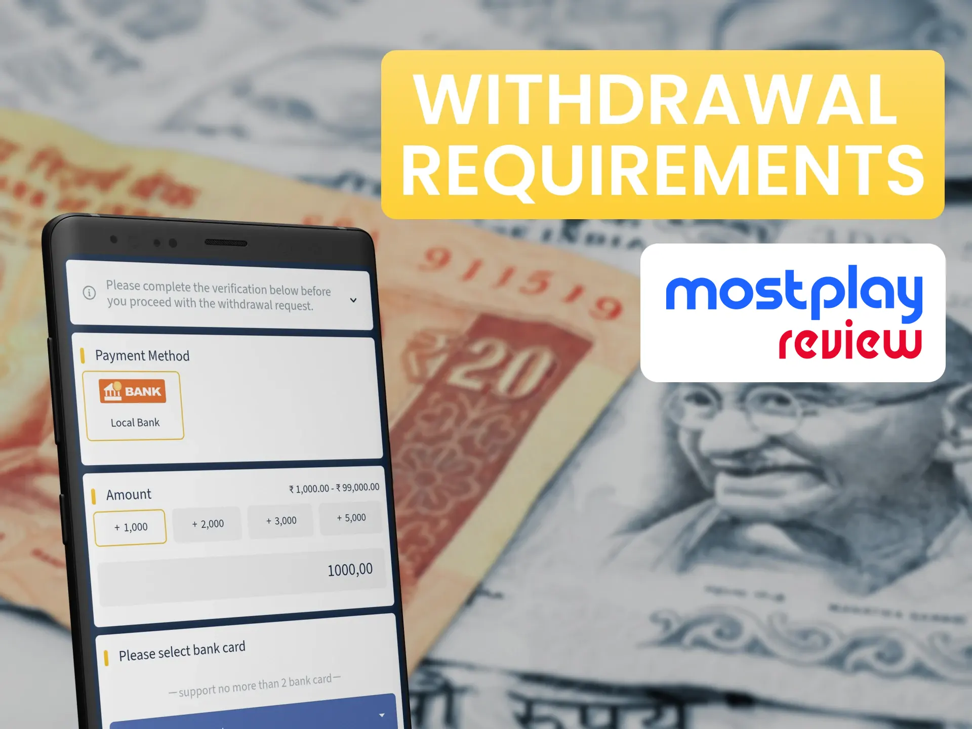 Withdraw money without problems at Mostplay.