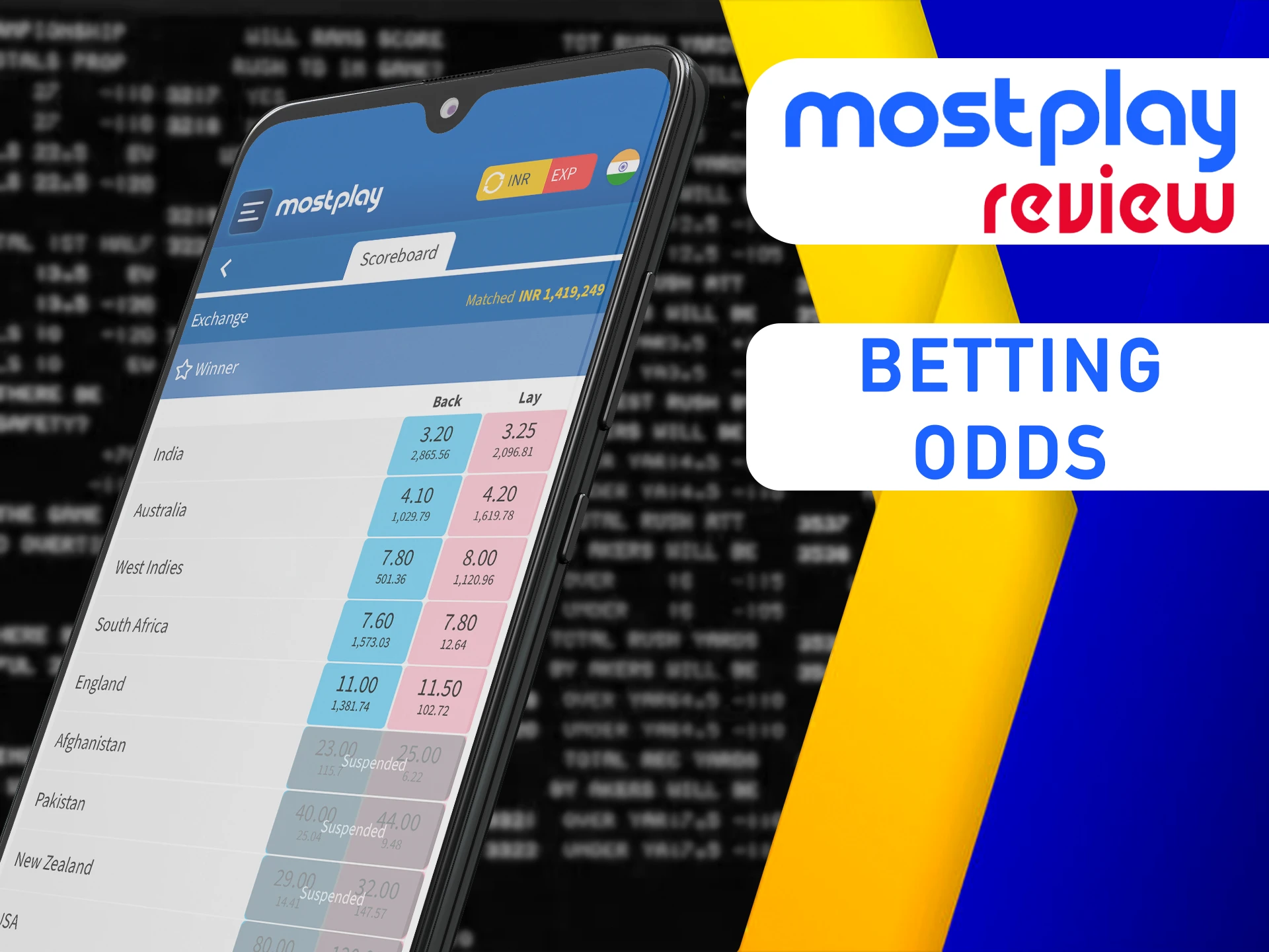 Calculate betting odds before making a bet on a sports match on a special page at Mostplay.