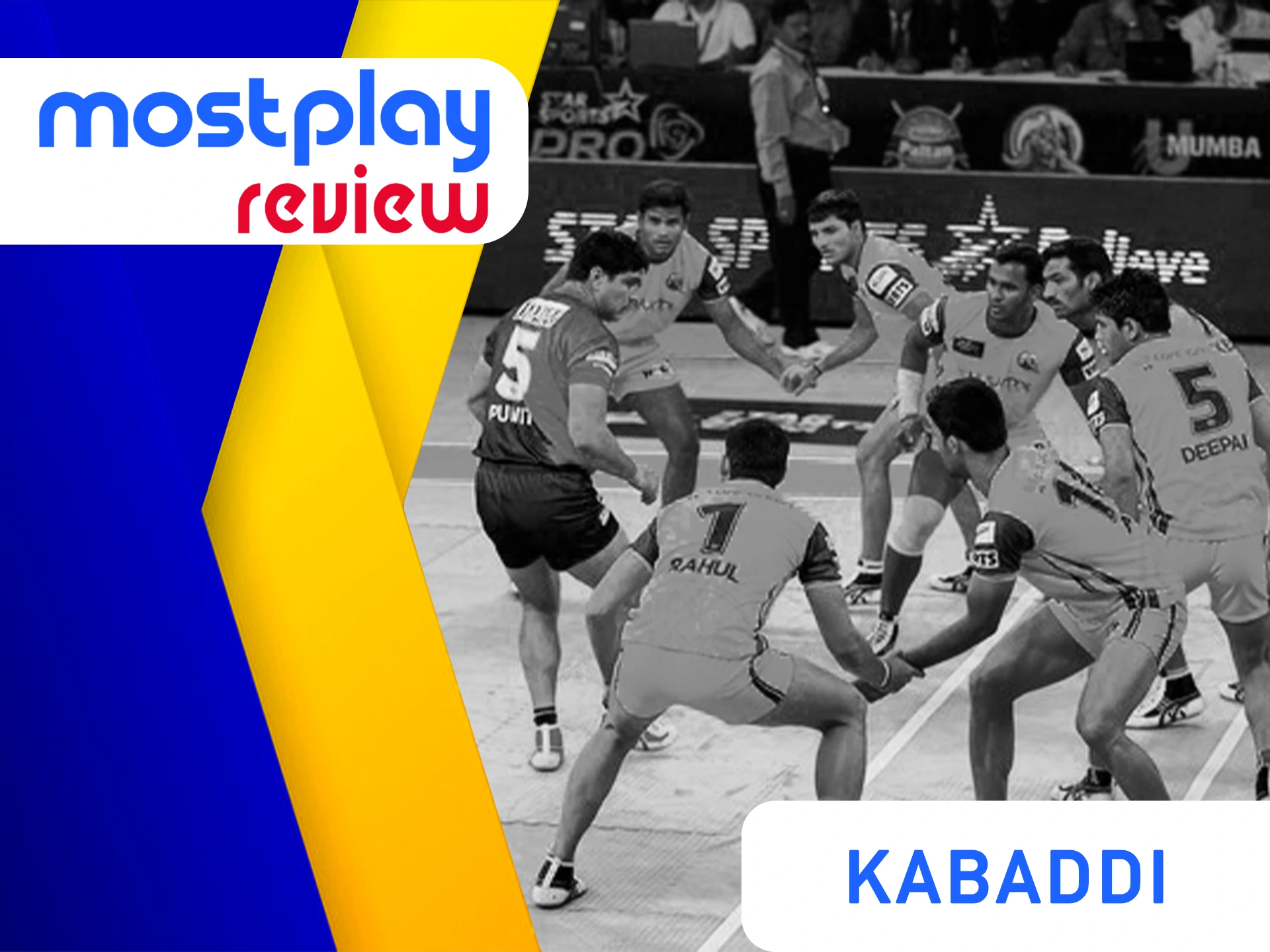 Kabbadi is a great sports discipline to bet at Mostplay.