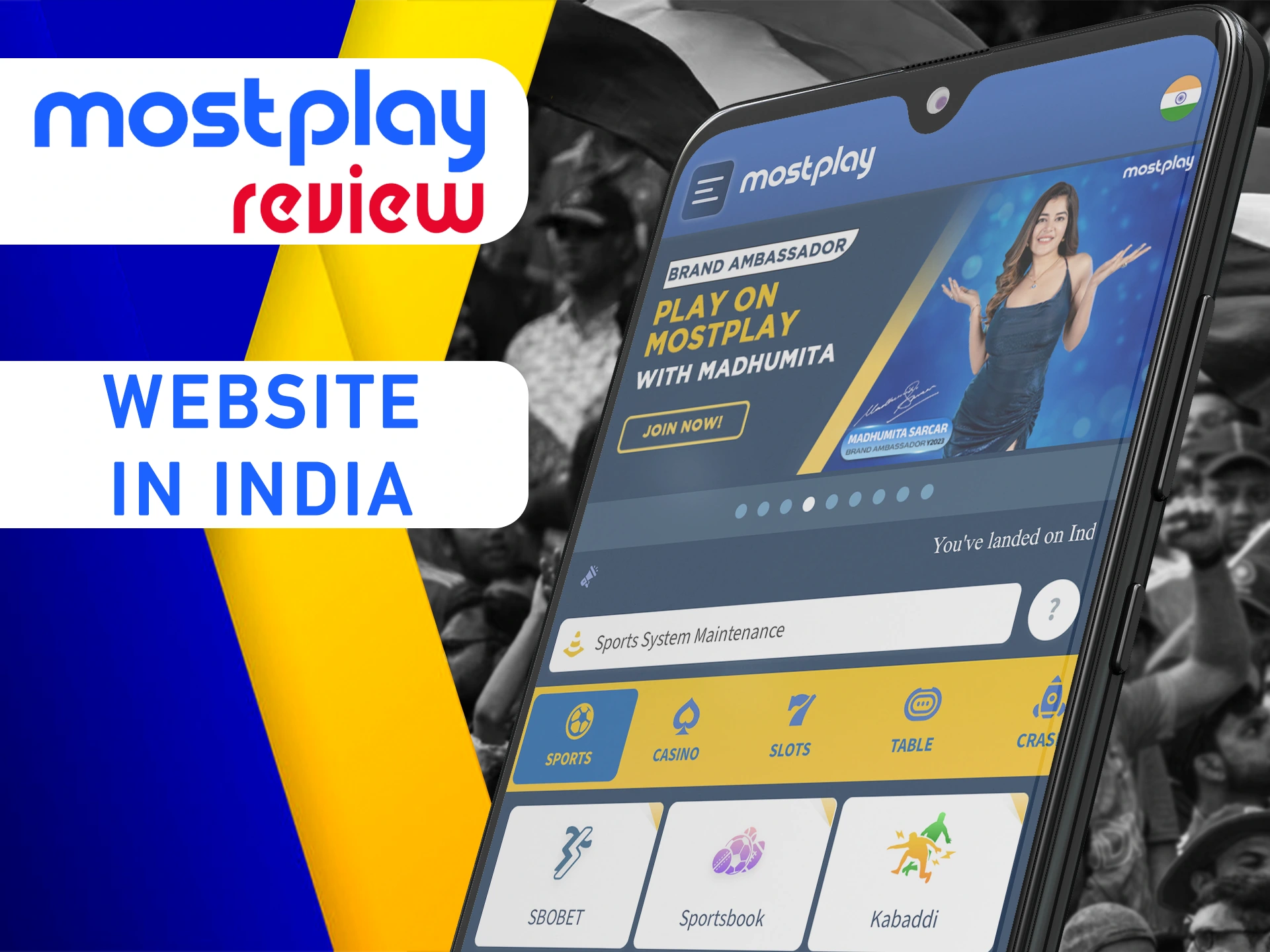 Enter on the Mostplay website using any device.
