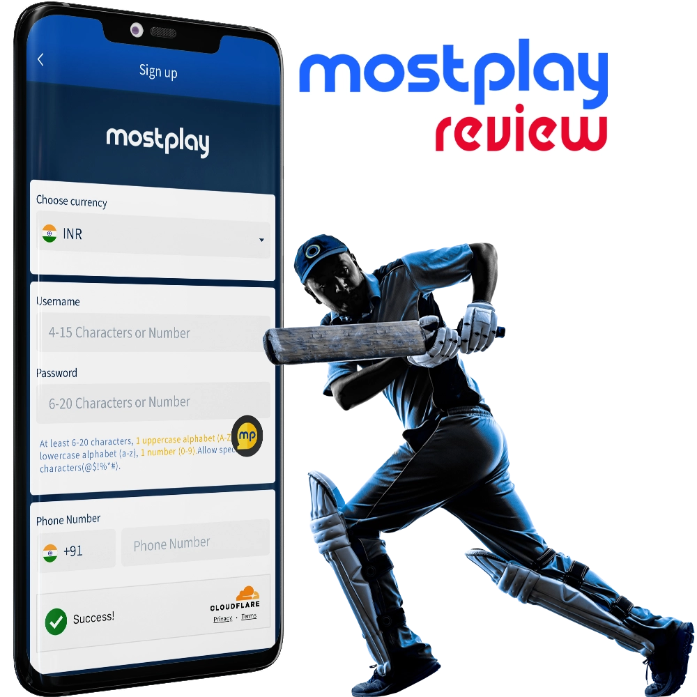 Make a new Mostplay account on the registration page.