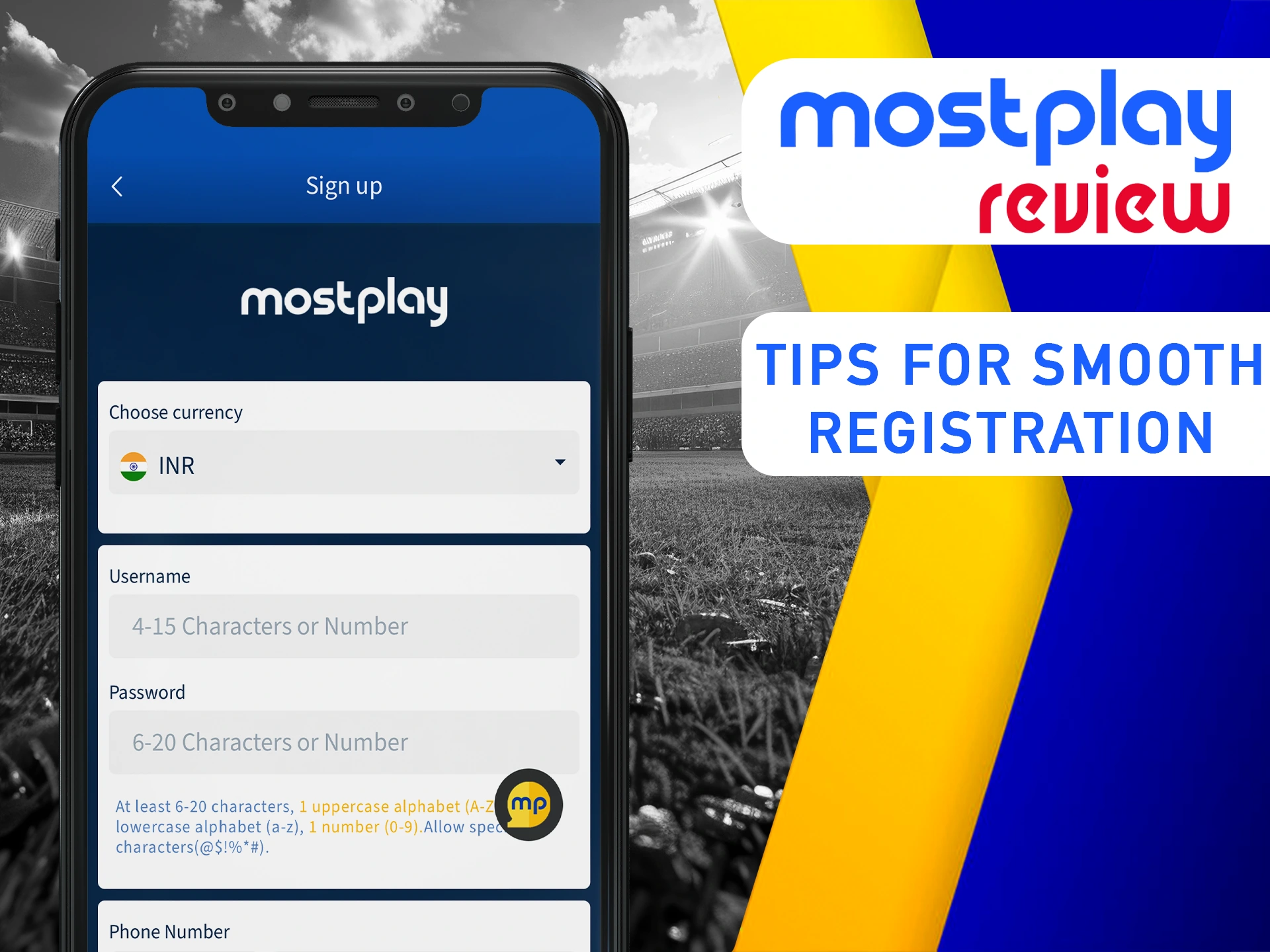 Find out the information to make your Mostplay account registration a success.