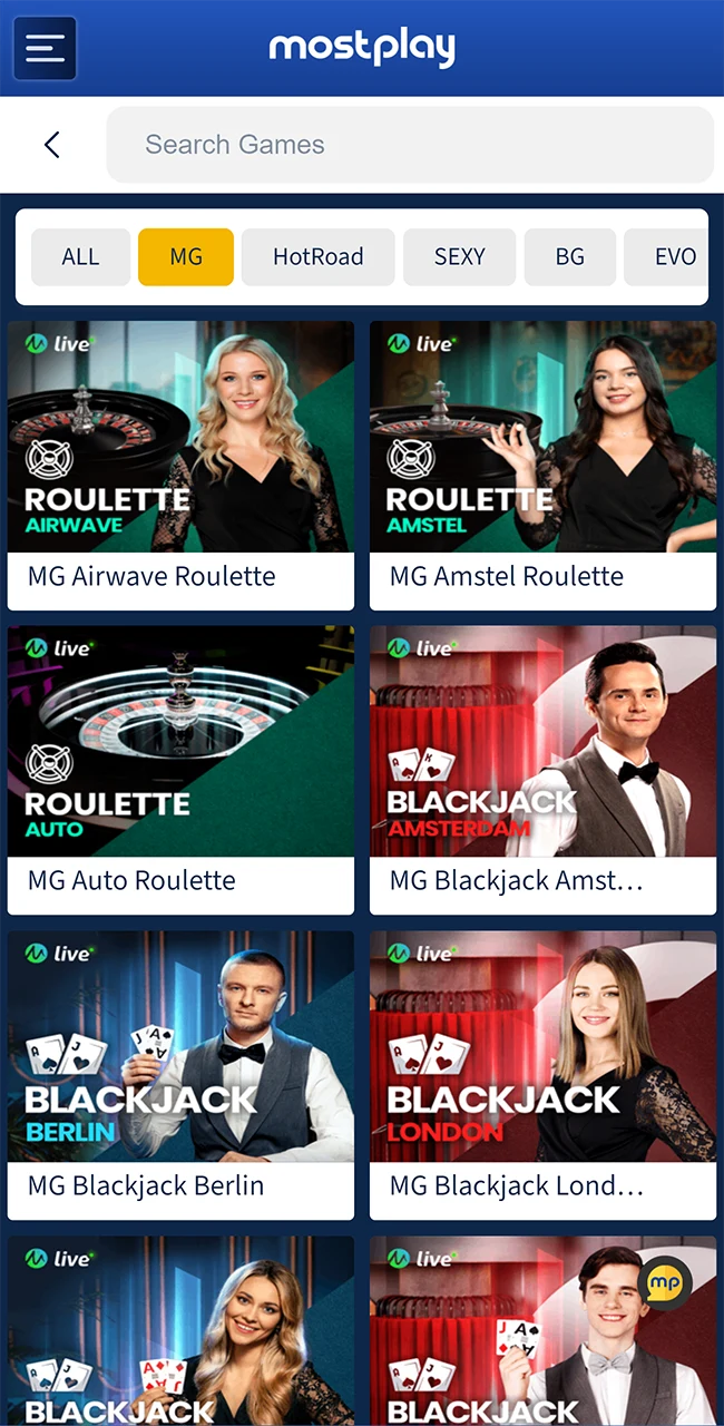 Enjoy a game of roulette at Mostplay Casino.